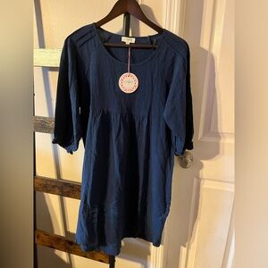 Umgee Deep Blue Casual Women’s Dress